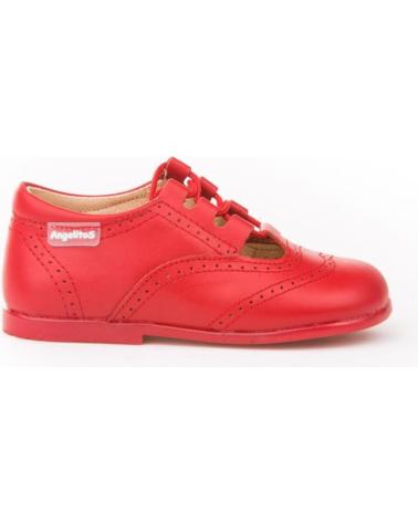 Schuhe für Mädchen und Junge ANGELITOS INGLESITA PIEL 504 ROJO