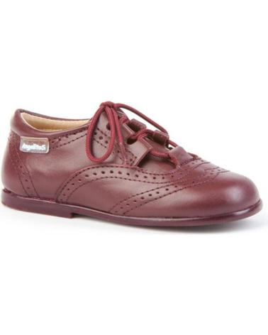girl and boy shoes ANGELITOS INGLESITA PIEL 505 BURDEOS