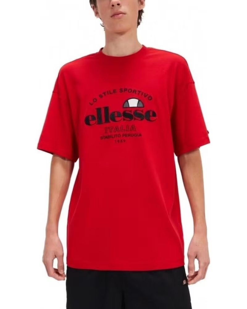ELLESSE CAMISETA DE MANGA CORTA ZALENTI EN PARA HOMBRE ROJO