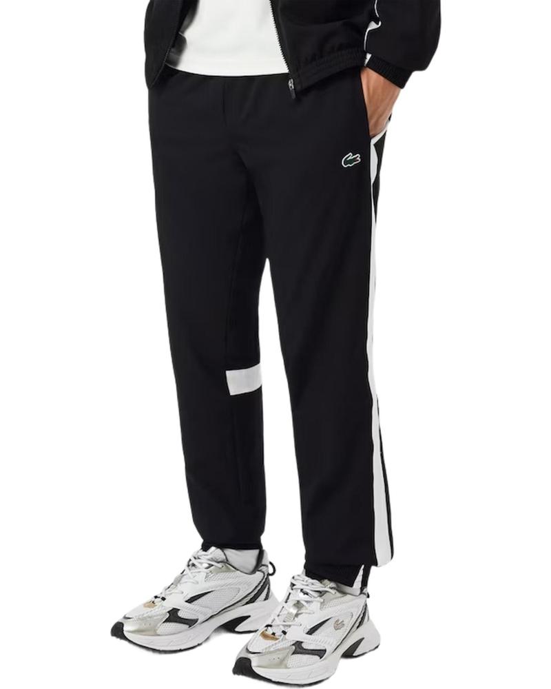 LACOSTE PANTALÓN DE CHÁNDAL TAPERED TACKPANT NEGRO REF 1176766