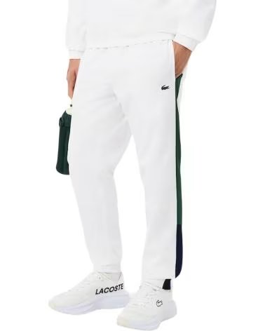 LACOSTE PANTALON COLOURBLOCK TRACKPANT BLANC RÉF 1176767 BLANCO