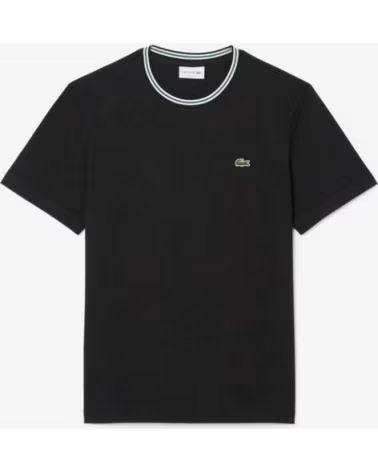 LACOSTE T-SHIRT RINGER TEE NERA RIF 1176792 NEGRO