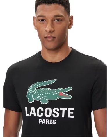 CAMISETA LACOSTE PARIS BIG CHEST CROCO CREWNECK TH5634-00 NEGRA