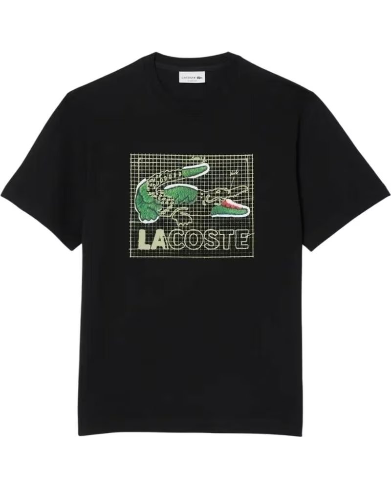 LACOSTE CAMISETA DE MANGA CORTA TH1446-031 EN NEGRO PARA HOMBRE BLACK