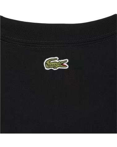 CAMISETA LACOSTE ALGODÓN GRÁFICO TENIS TH1425-031 NEGRA