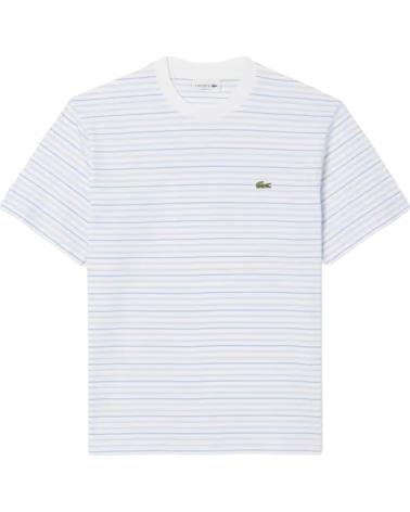 LACOSTE CAMISETA BLANCA RAYAS CREWNECK TEE BLANCO