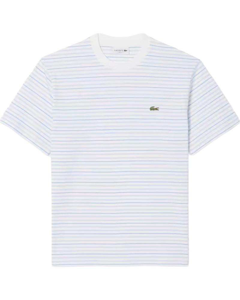 LACOSTE CAMISETA BLANCA RAYAS CREWNECK TEE BLANCO