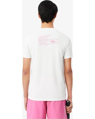 LACOSTE CAMISETA SPORT ULTRA DRY RIBETED CONTRAST REF 1176816 BLANCO