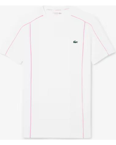 LACOSTE CAMISETA SPORT ULTRA DRY RIBETED CONTRAST REF 1176816 BLANCO