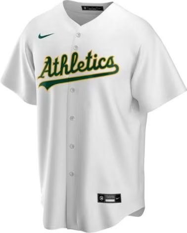 NIKE BEISBOLERA BLANCA OAKLAND ATHLETICS BASEBALL JERSEY BLANCO