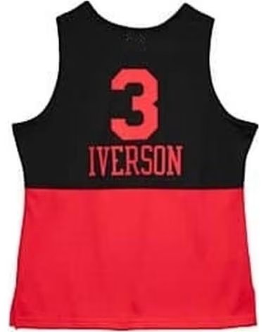 MITCHELL NESS CAMISETA DE BALONCESTO SMJYGS2011209 EN ROJO PARA HOMBRE NEGRO