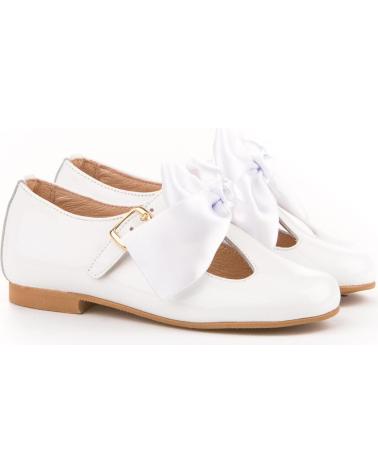 girl shoes ANGELITOS ZAPATO FRANCESITAS PIEL 516 BLANCO