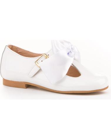 girl shoes ANGELITOS ZAPATO FRANCESITAS PIEL 516 BLANCO