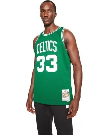 MITCHELL NESS CAMISETA DE BALONCESTO NBA SWINGMAN JERSEY LARRY BIRD EN VER VERDE