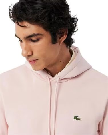 LACOSTE SUDADERA CON CAPUCHA SH9623ADY EN PARA HOMBRE ROSA