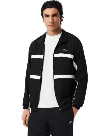 LACOSTE GIACCA BACK CROCO TRACKJACKET 1176875 NEGRO
