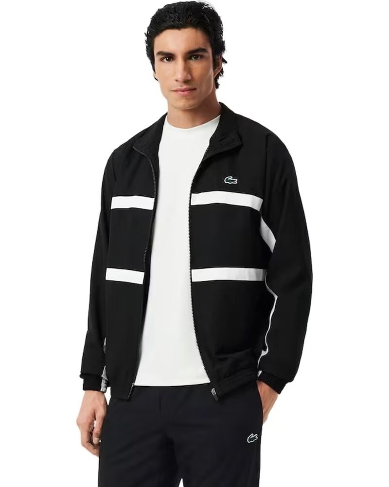 LACOSTE GIACCA BACK CROCO TRACKJACKET 1176875 NEGRO