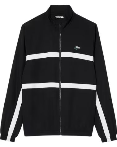 LACOSTE GIACCA BACK CROCO TRACKJACKET 1176875 NEGRO