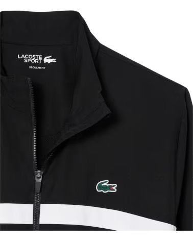 LACOSTE GIACCA BACK CROCO TRACKJACKET 1176875 NEGRO