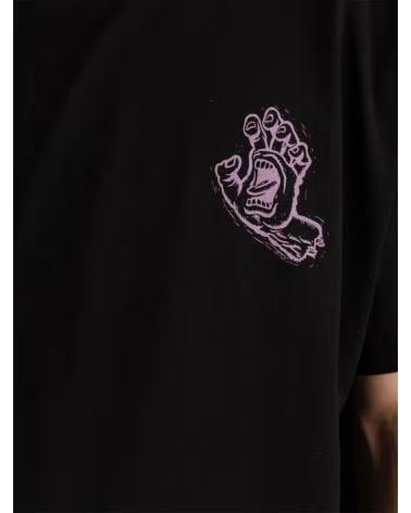 SANTA CRUZ CAMISETA DE MANGA CORTA SCREAMING HAND T-SHIRT EN PARA UNISEX NEGRO