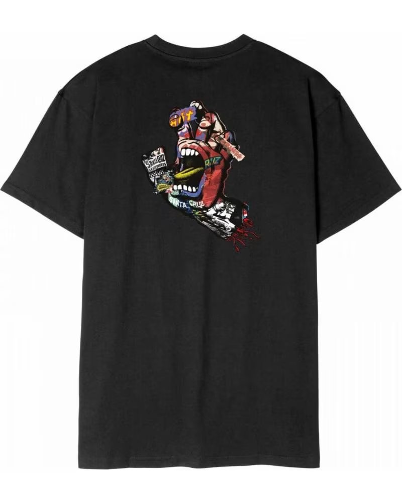 SANTA CRUZ CAMISETA DE MANGA CORTA SCATEE13252 EN PARA UNISEX NEGRO
