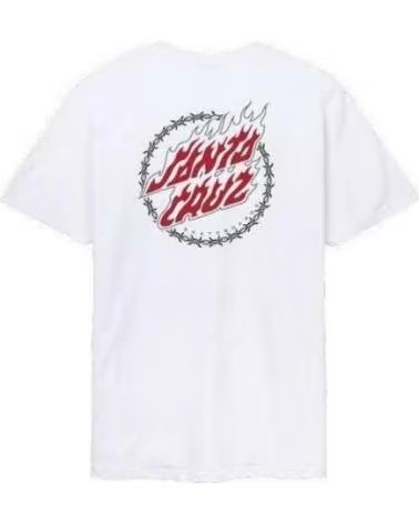 SANTA CRUZ CAMISETA DE MANGA CORTA SCATEE13162 EN PARA UNISEX BLANCO