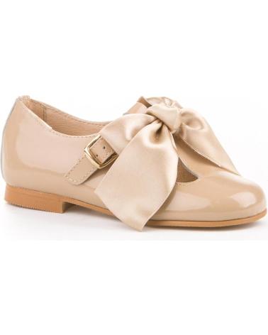 Zapatos de Niña ANGELITOS ZAPATO FRANCESITAS PIEL 516 CAMEL