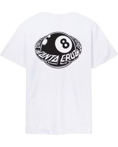 SANTA CRUZ CAMISETA DE MANGA CORTA SCA-TEE-130 EN BLANCO PARA HOMBRE WHITE