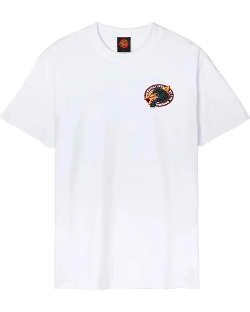 SANTA CRUZ T-SHIRT NATAS SC PANTHER TEE 1176904 BLANCO
