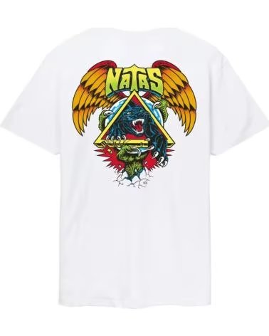 SANTA CRUZ T-SHIRT NATAS SC PANTHER TEE 1176904 BLANCO