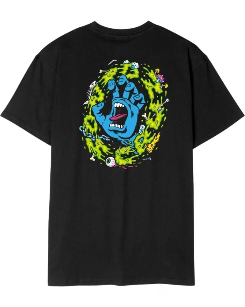 SANTA CRUZ CAMISETA DE MANGA CORTA SCATEE12784 EN PARA UNISEX NEGRO