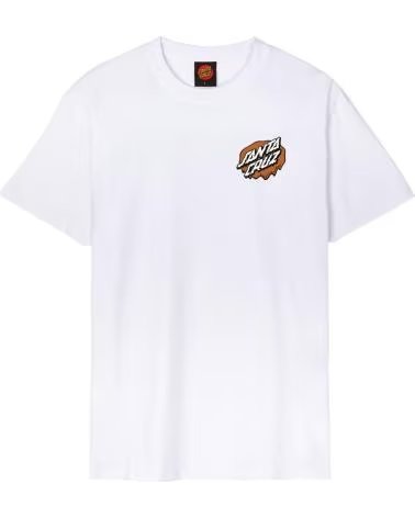 SANTA CRUZ CAMISETA DE MANGA CORTA SCATEE12778 EN PARA UNISEX BLANCO