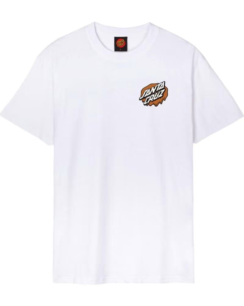 SANTA CRUZ CAMISETA DE MANGA CORTA SCATEE12778 EN PARA UNISEX BLANCO
