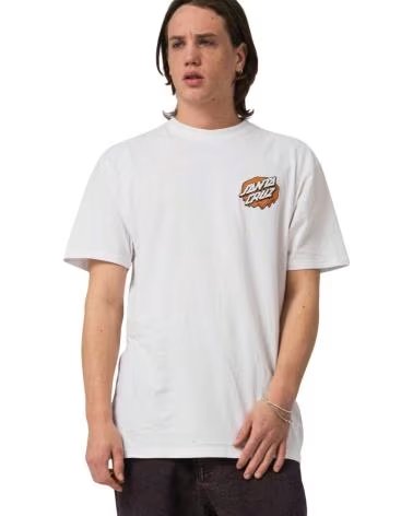 SANTA CRUZ CAMISETA DE MANGA CORTA SCATEE12778 EN PARA UNISEX BLANCO