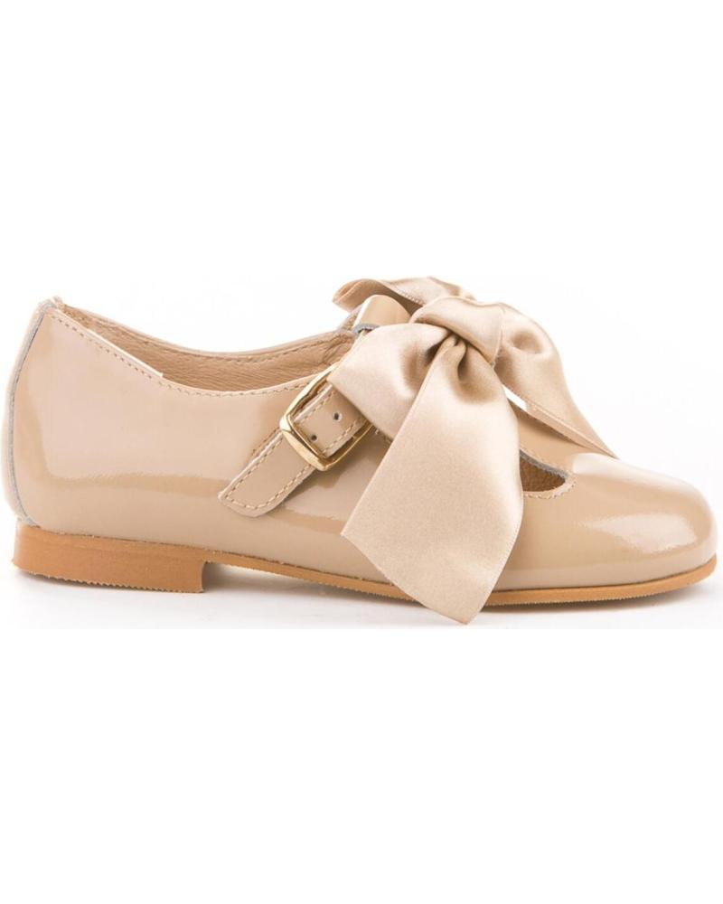 Zapatos de Niña ANGELITOS ZAPATO FRANCESITAS PIEL 516 CAMEL