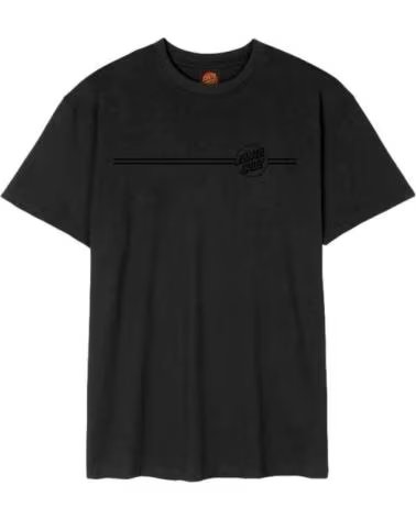 SANTA CRUZ CAMISETA NEGRA TONAL OPUS DOT STRIPE TEE NEGRO