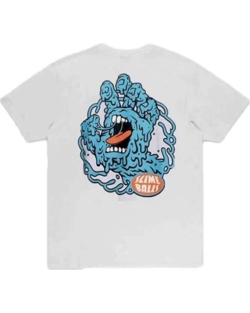SANTA CRUZ CAMISETA DE MANGA CORTA SCREAMER TEE EN BLANCO PARA HOMBRE