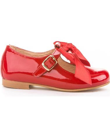 Zapatos de Niña ANGELITOS ZAPATO FRANCESITAS PIEL 516 ROJO