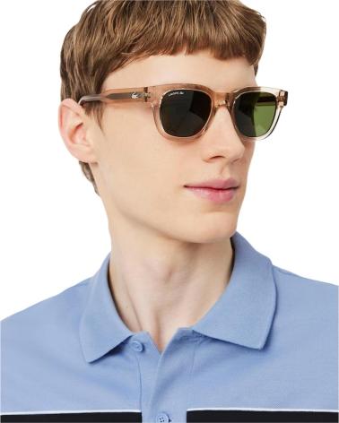 LACOSTE POLO REGULAR FIT COLOUR BLOCK SHIRT AZUL