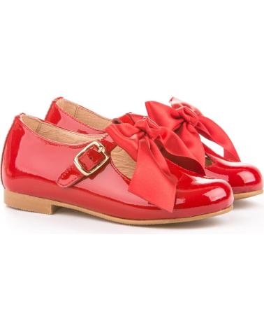 Zapatos de Niña ANGELITOS ZAPATO FRANCESITAS PIEL 516 ROJO