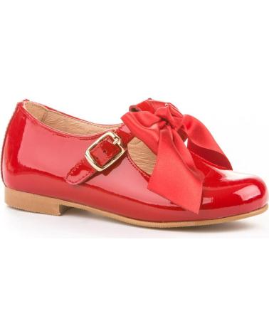 Zapatos de Niña ANGELITOS ZAPATO FRANCESITAS PIEL 516 ROJO