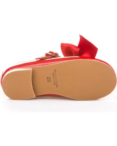 Zapatos de Niña ANGELITOS ZAPATO FRANCESITAS PIEL 516 ROJO