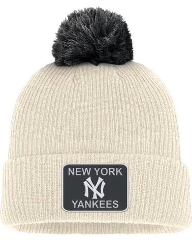 NIKE GORRO CRUDO YANKEES PEAK STANDARD CUFF POM BEANIE VARIOS COLORES