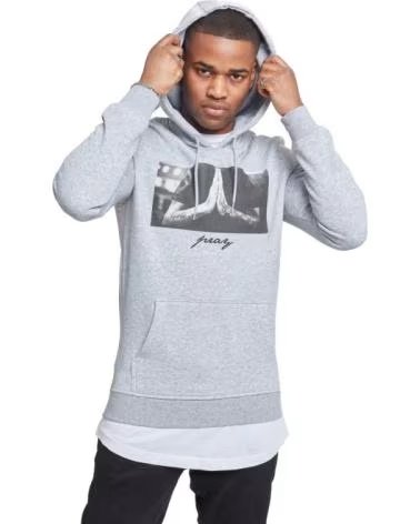 MISTER TEE SUDADERA CON CAPUCHA MT27532 EN PARA UNISEX GRIS