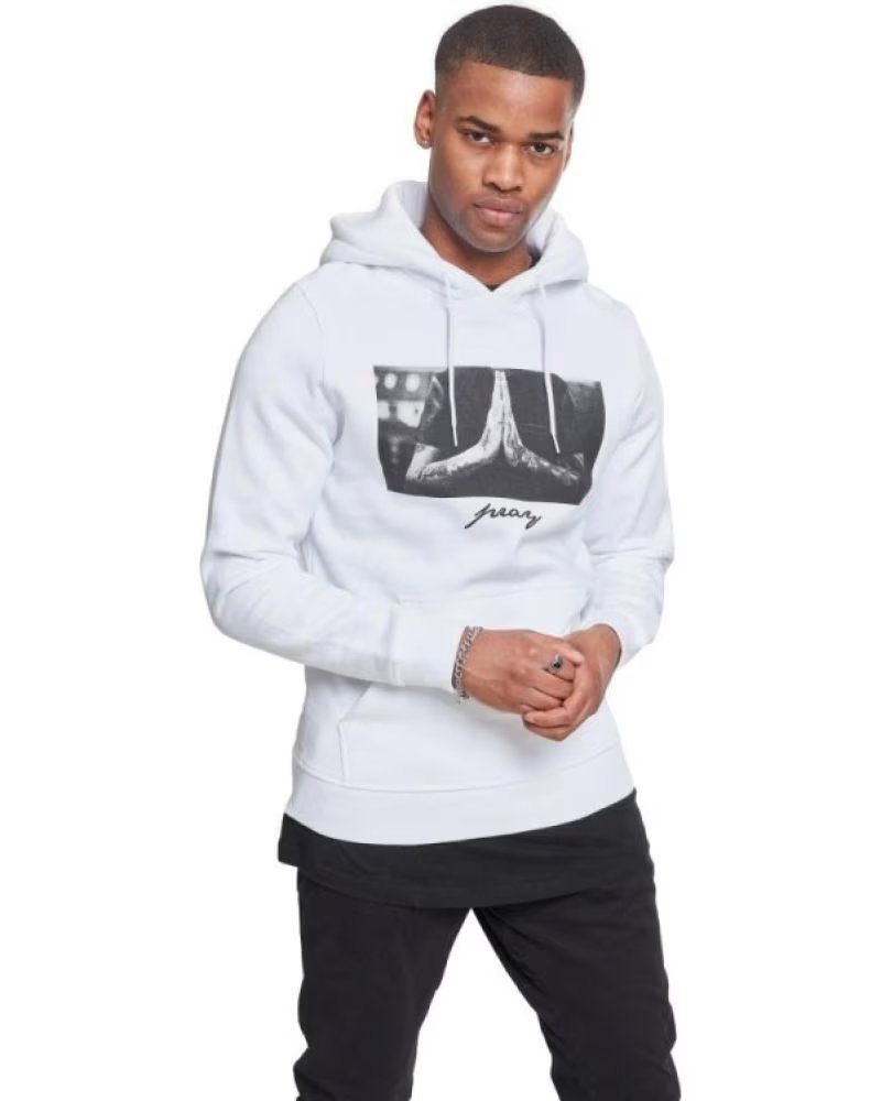 MISTER TEE SUDADERA CON CAPUCHA MT27501 EN PARA HOMBRE BLANCO