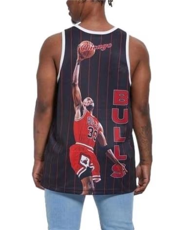 MITCHELL NESS CAMISETA DE BALONCESTO SCOTTIE PIPPEN CHICAGO BULLS EN ROJO NEGRO