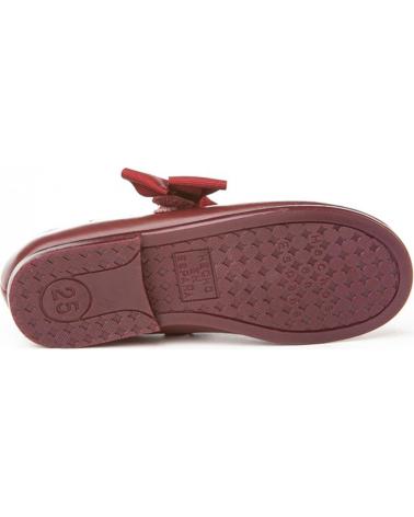 girl shoes ANGELITOS ZAPATO FRANCESITAS PIEL 519 BURDEOS