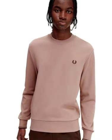 MOLETOM CREWNECK FRED PERRY M7535 ROSA