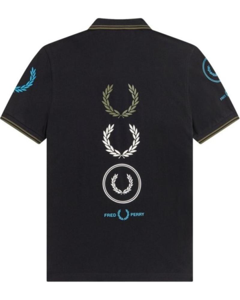 FRED PERRY CAMISETA NEGRA GRAPHIC BRANDED TEE NEGRO