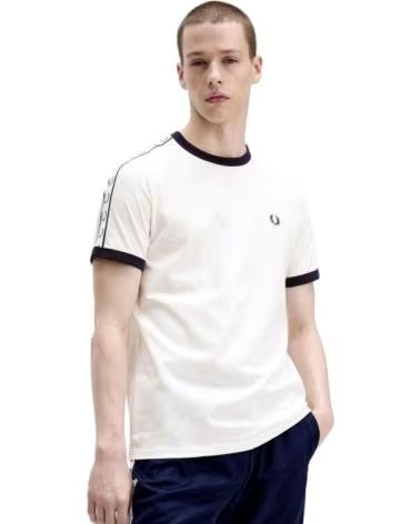FRED PERRY CAMISETA DE MANGA CORTA M4620129 EN PARA HOMBRE BLANCO